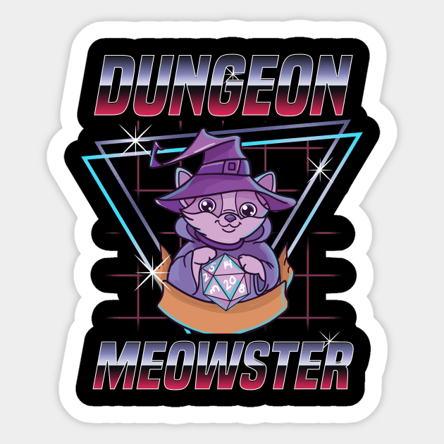 Dungeon Meowster Cute & Funny Gaming Sticker by theperfectpresents